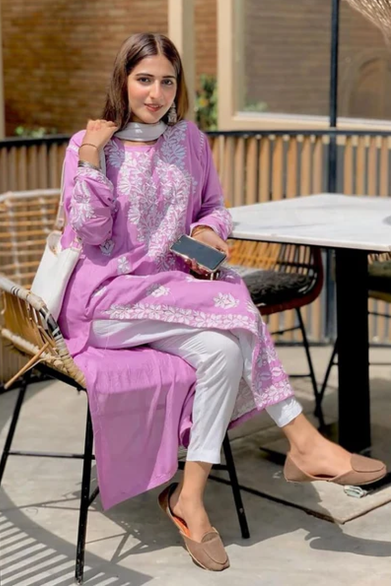 Pezwaan Indian Chicken Kari Shirt (Lilac)2pcs