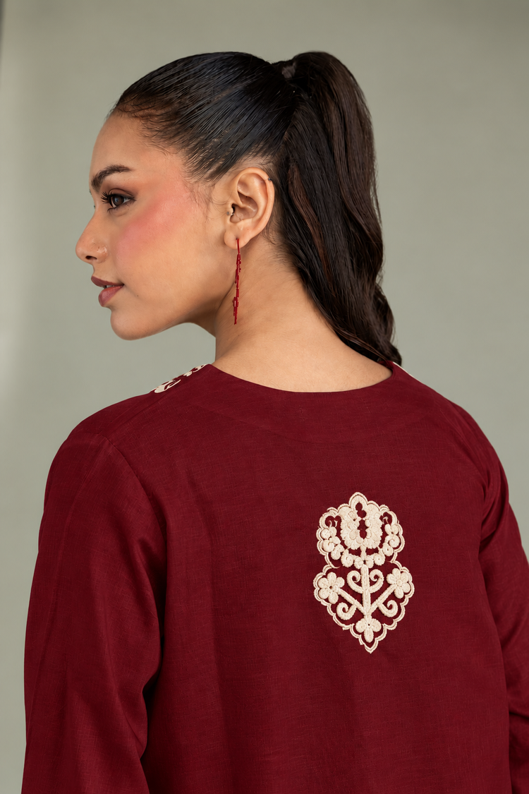 Mehru Maroon 2 Piece