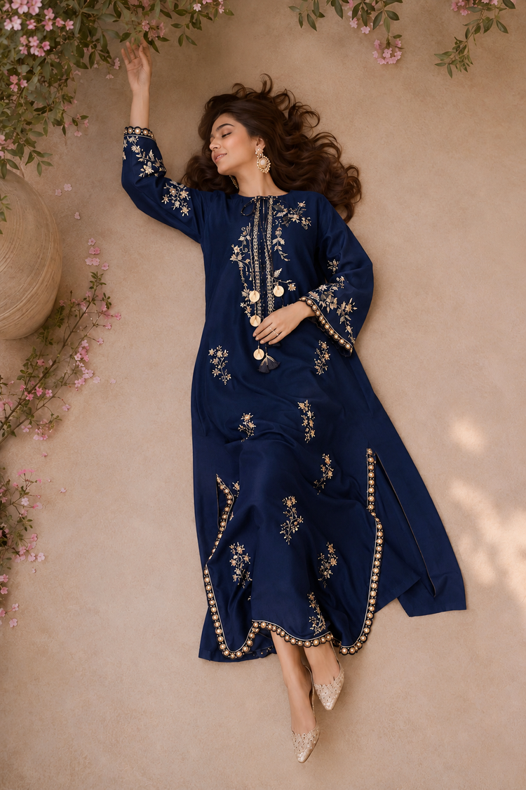 Blue kaftan 2 Piece