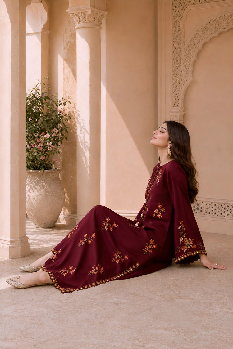 Maroon kaftan