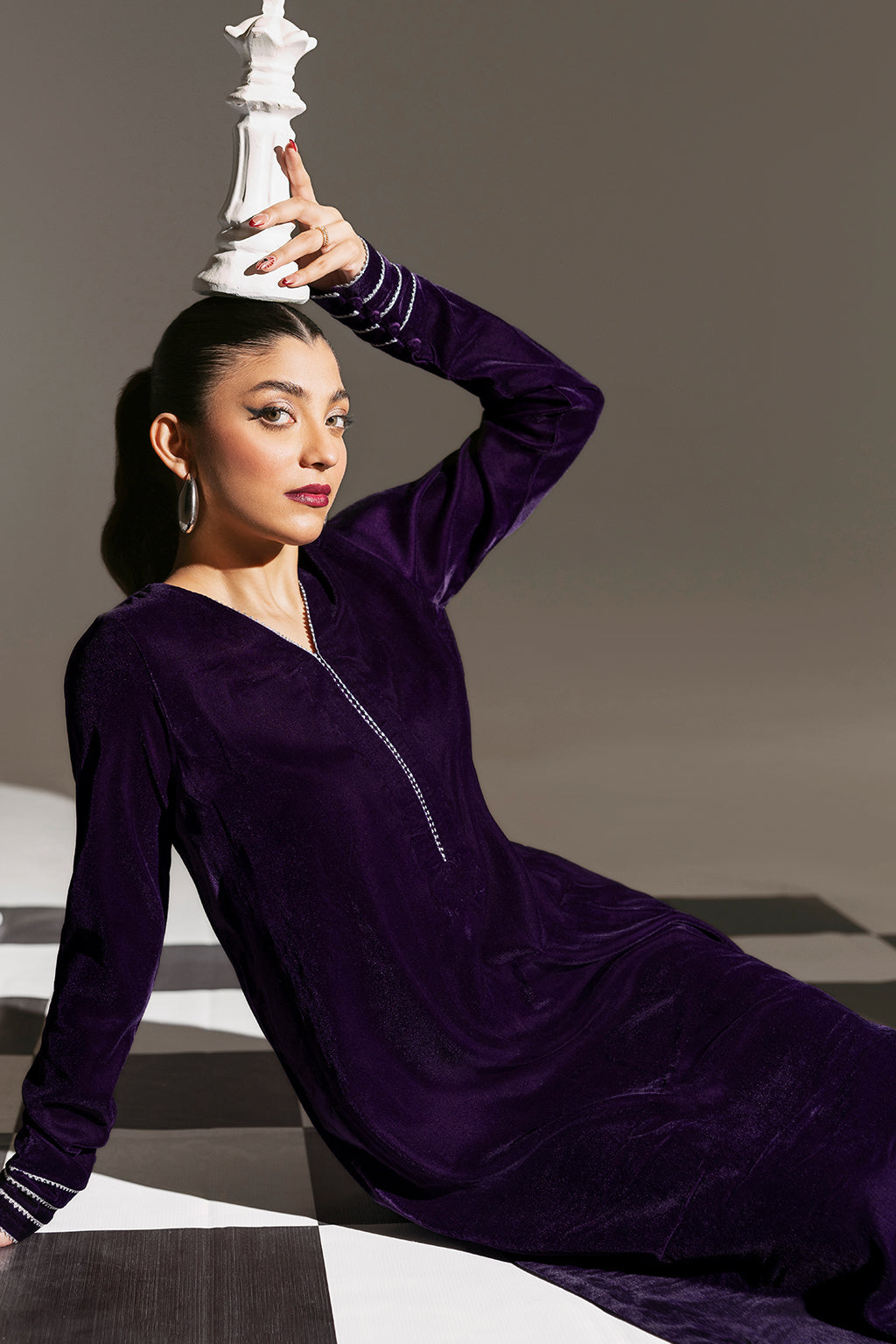 Purple Royal velvet 2pc