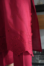 Maroon Jora 3pc