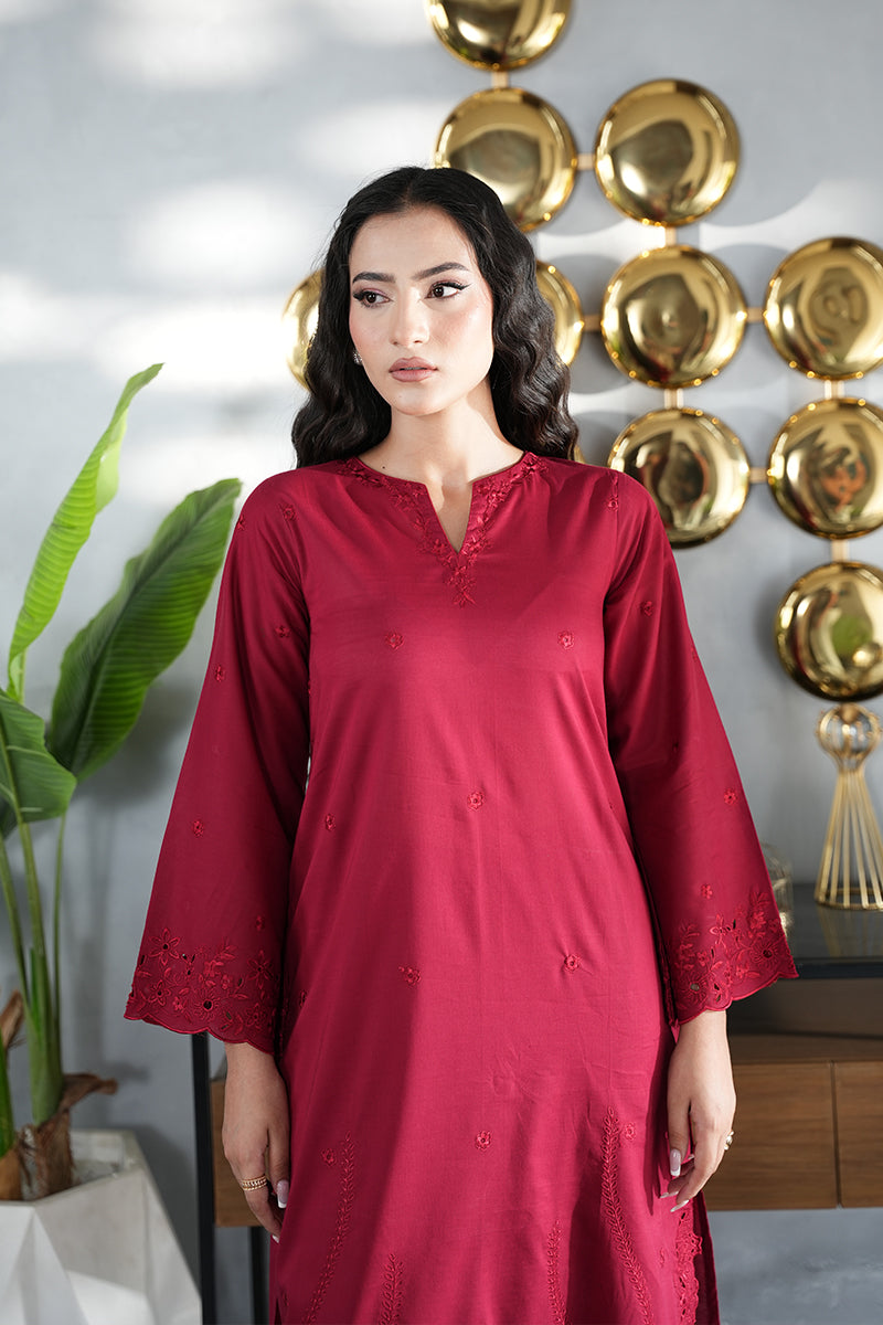 Maroon Jora 3pc
