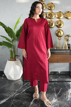 Maroon Jora 3pc