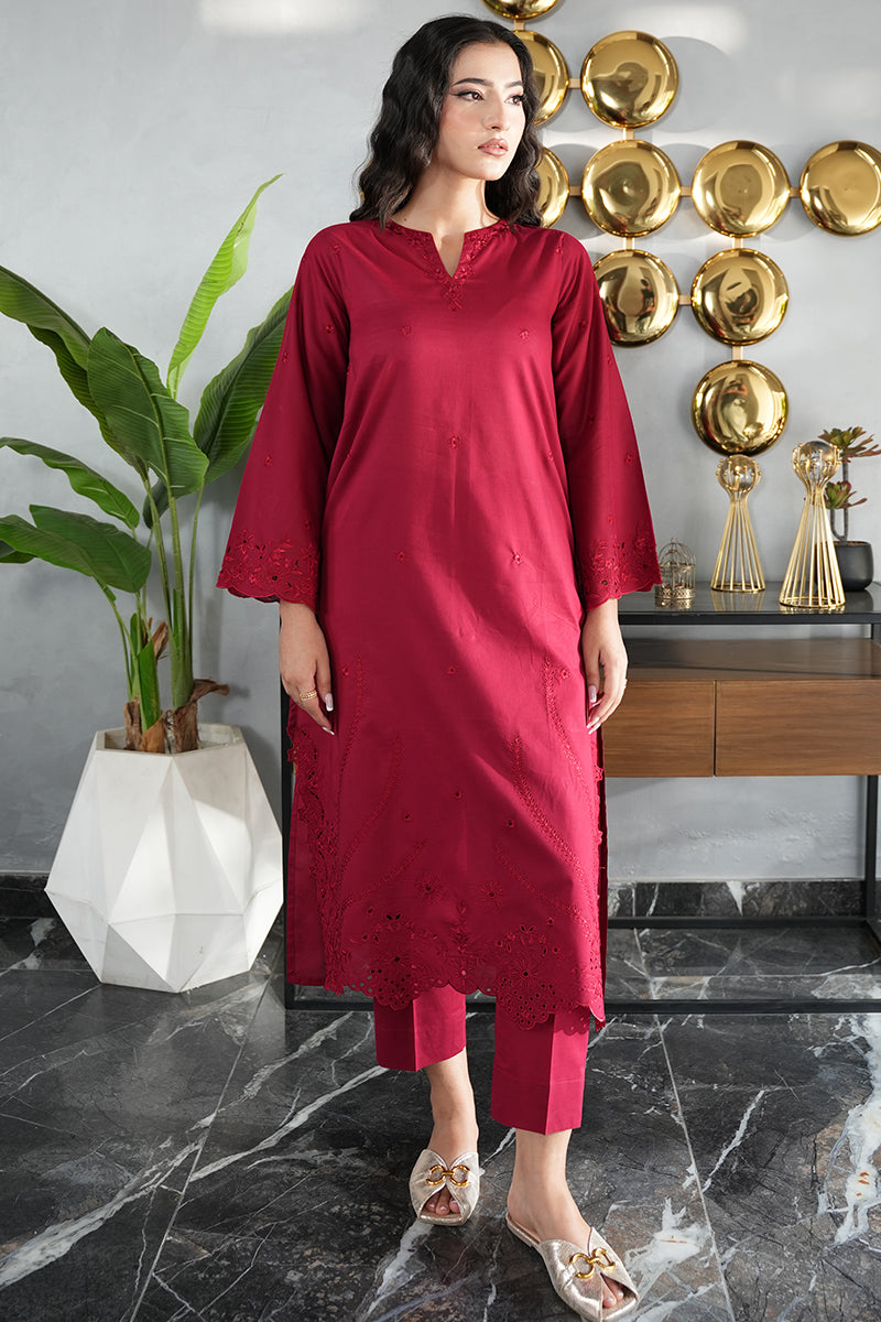 Maroon Jora 3pc