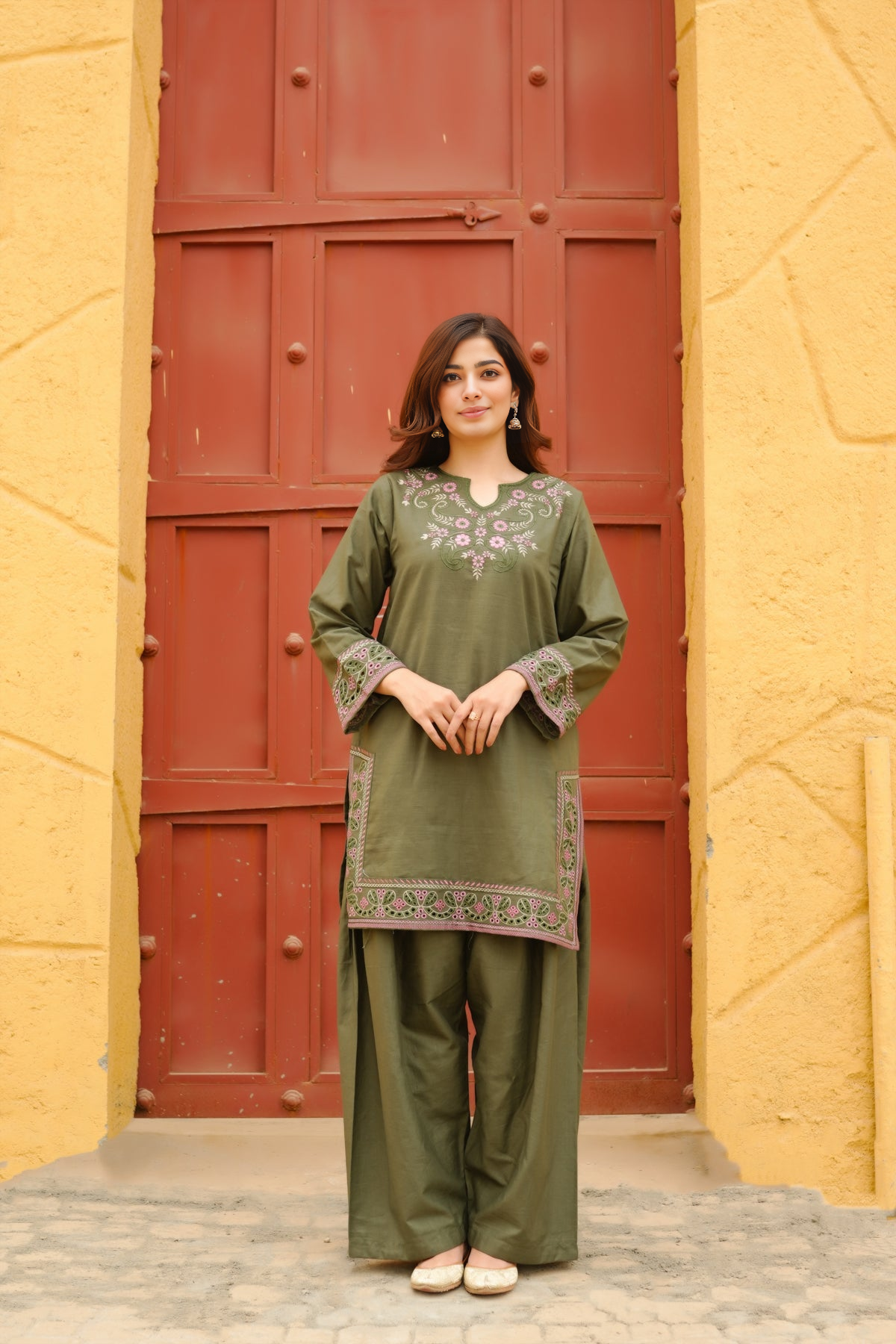 Zimal 2Pc (Farshi Shalwar)  - PEZ11