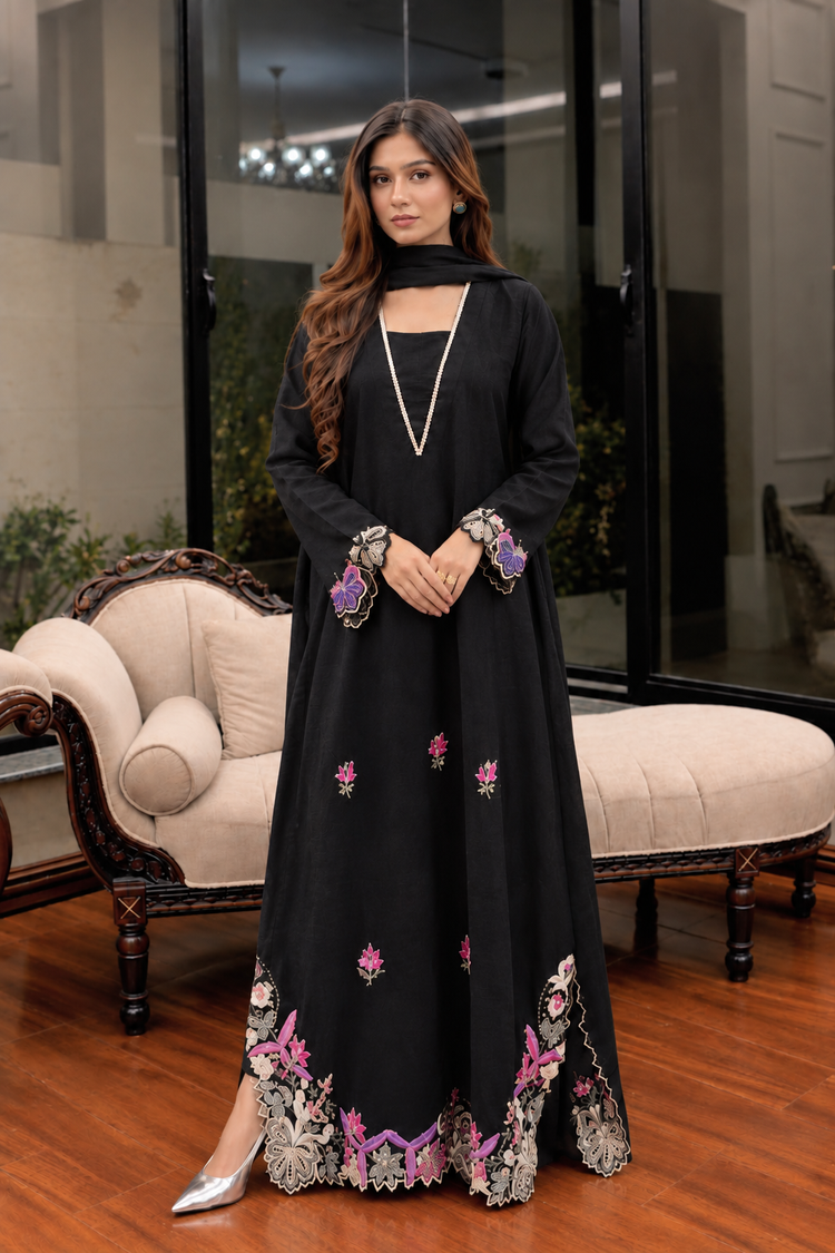 Black Kaftan 3 Piece