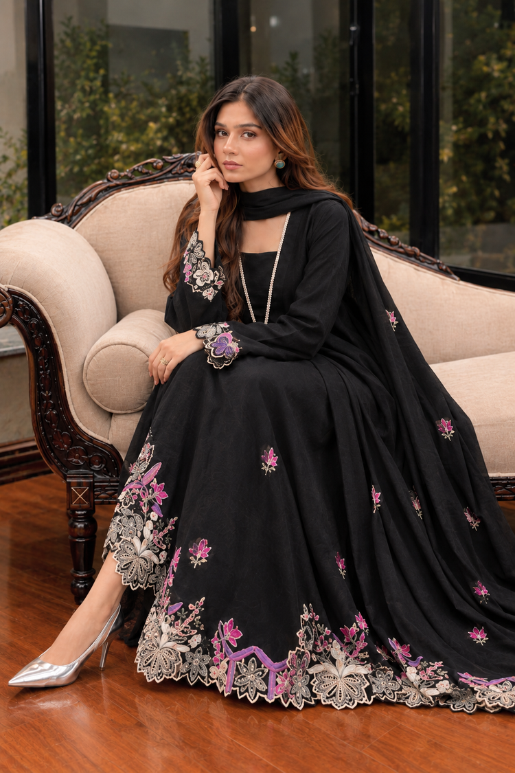 Black Kaftan 3 Piece