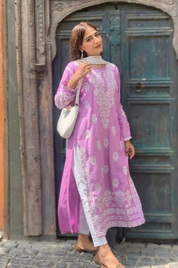 Pezwaan Indian Chicken Kari Shirt (Lilac)2pcs