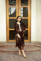 Brown Velvet 2 Piece