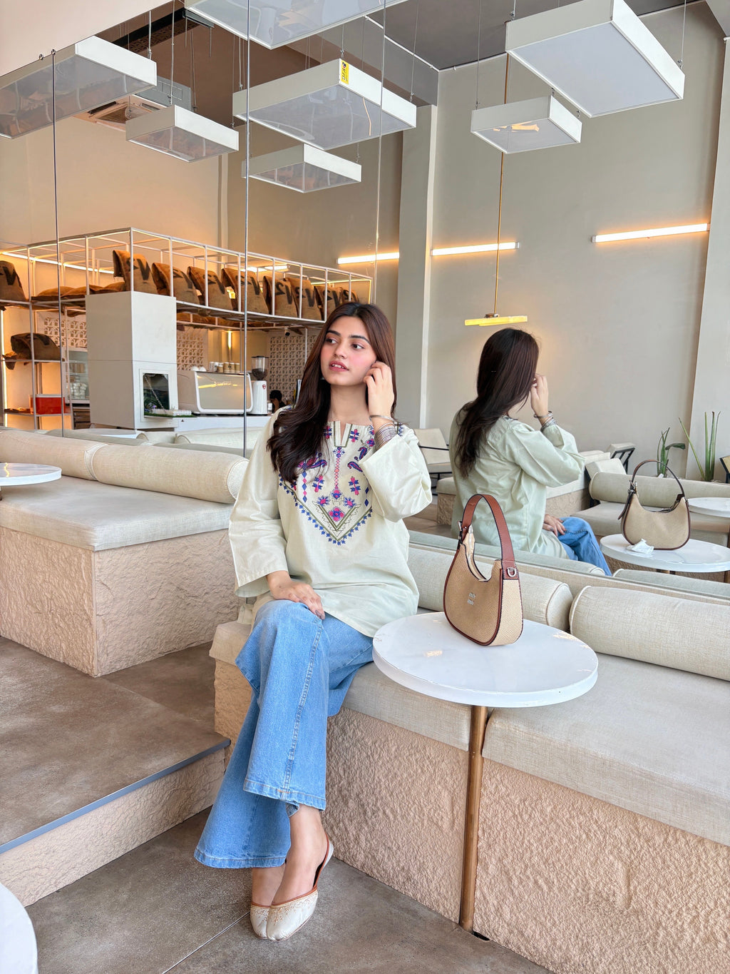 ivory kurti