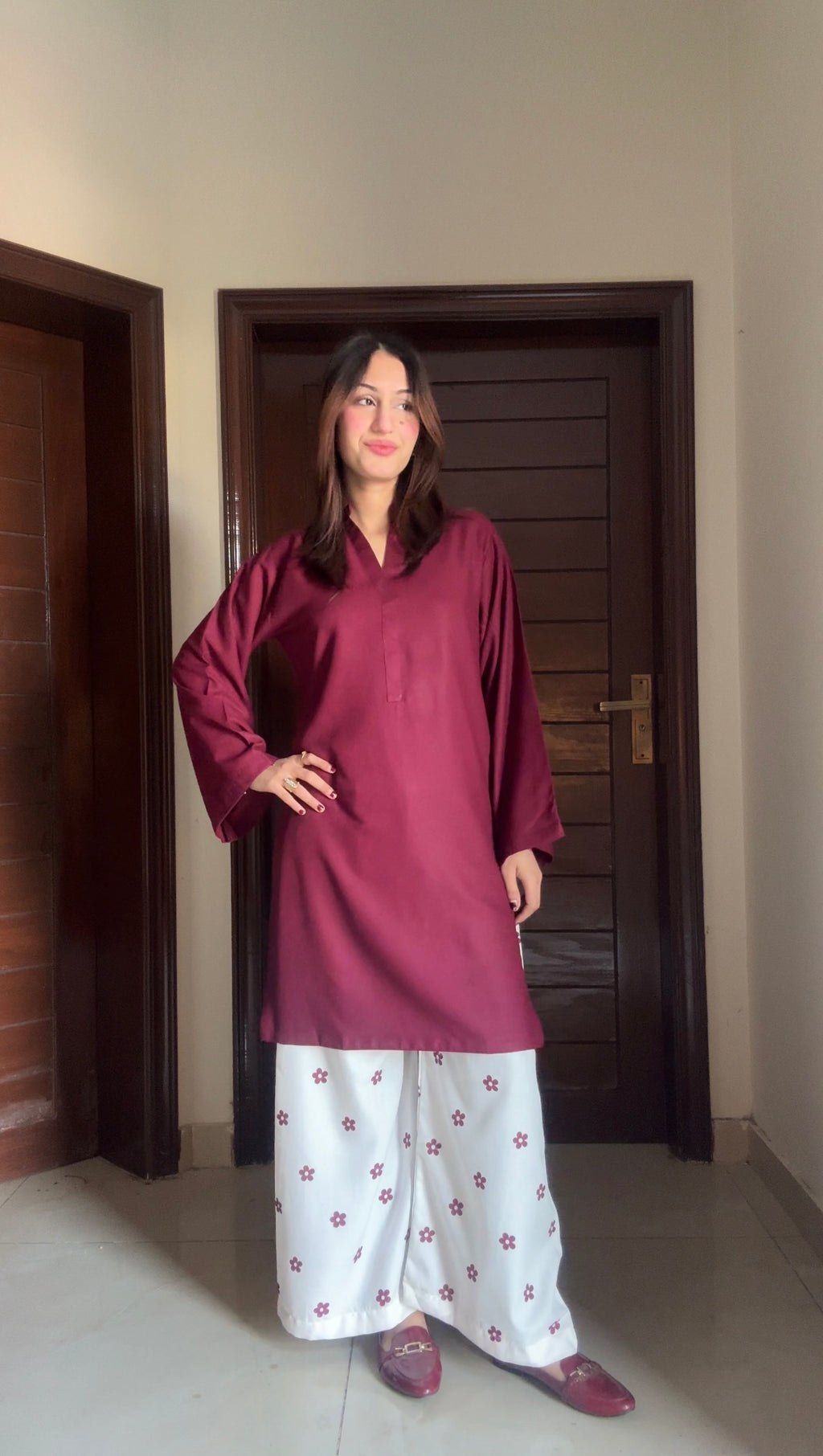 Solid Set 2 Piece (Maroon)