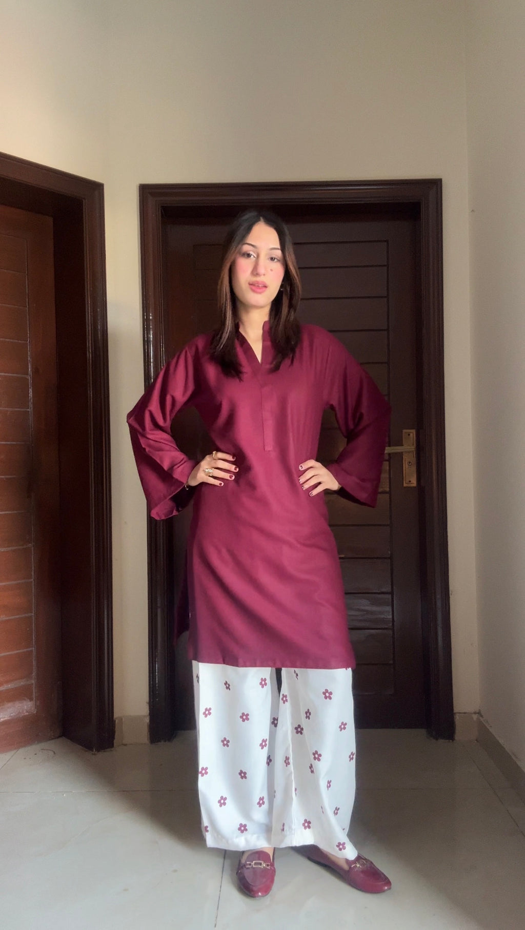 Solid Set 2 Piece (Maroon)