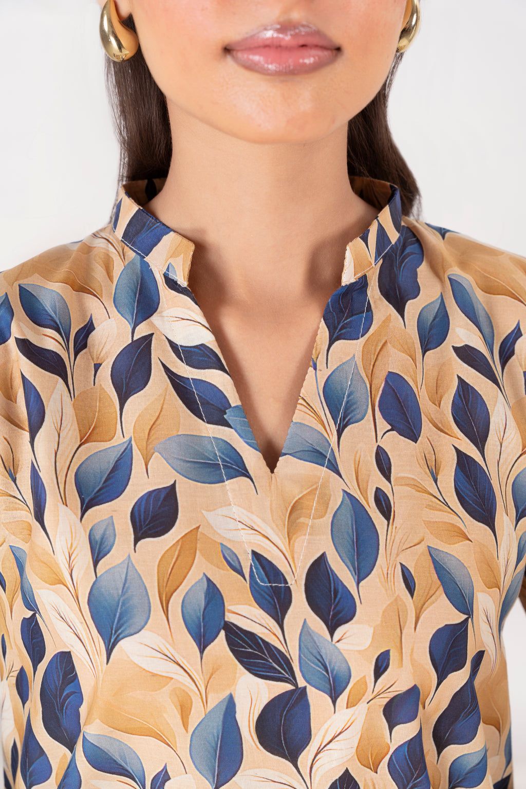 Unstitched Lawn 2Pc Printed (Purple)