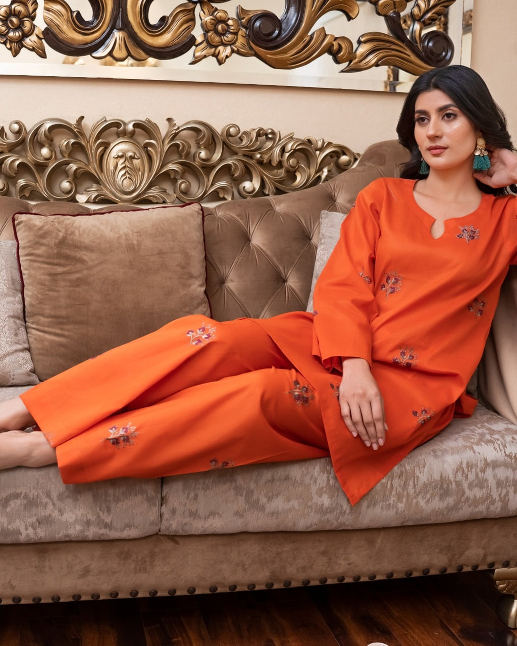 Orange Bloom 2pcs
