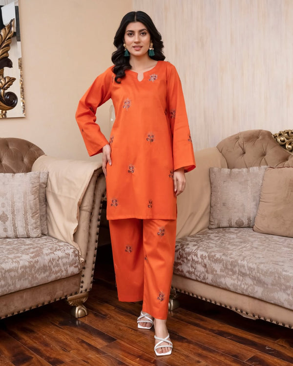Orange Bloom 2pcs