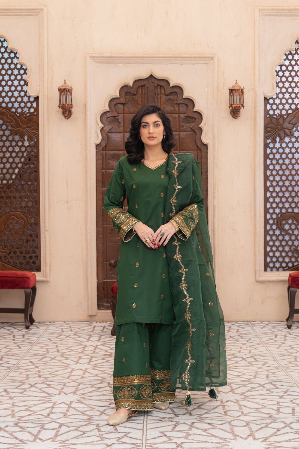 Mehtab 3 Pc (Eid Dress)