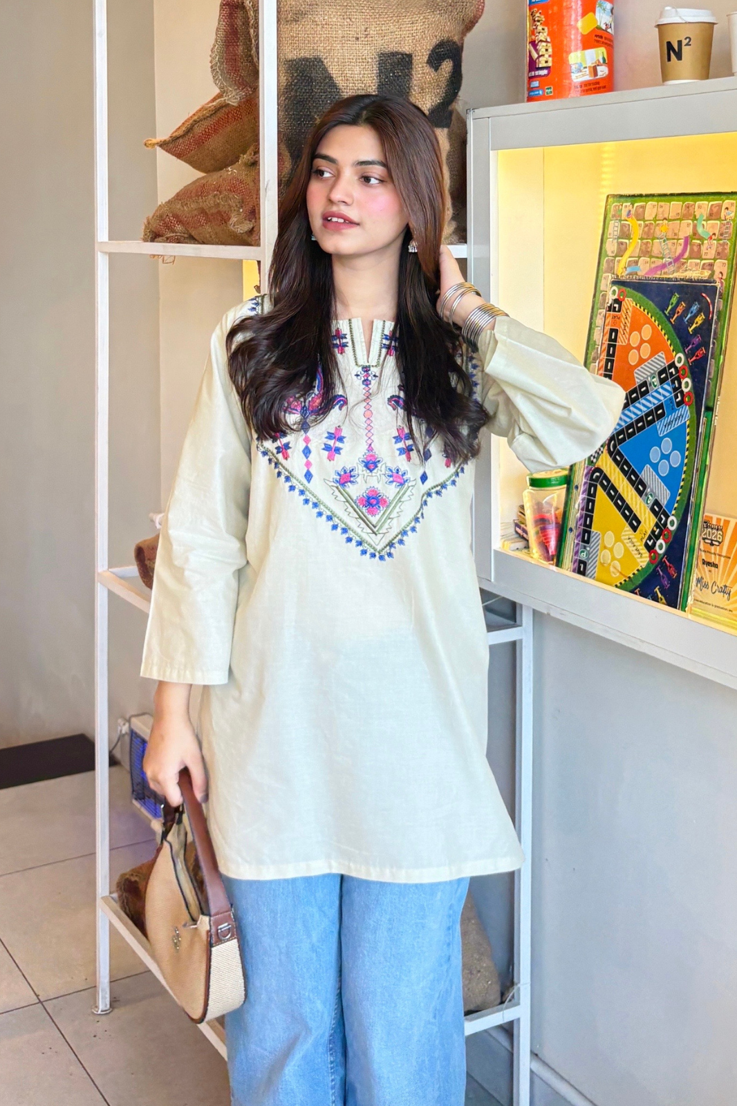 ivory kurti