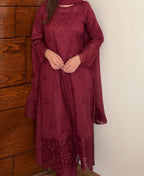 Maroon Caspian 3 Piece