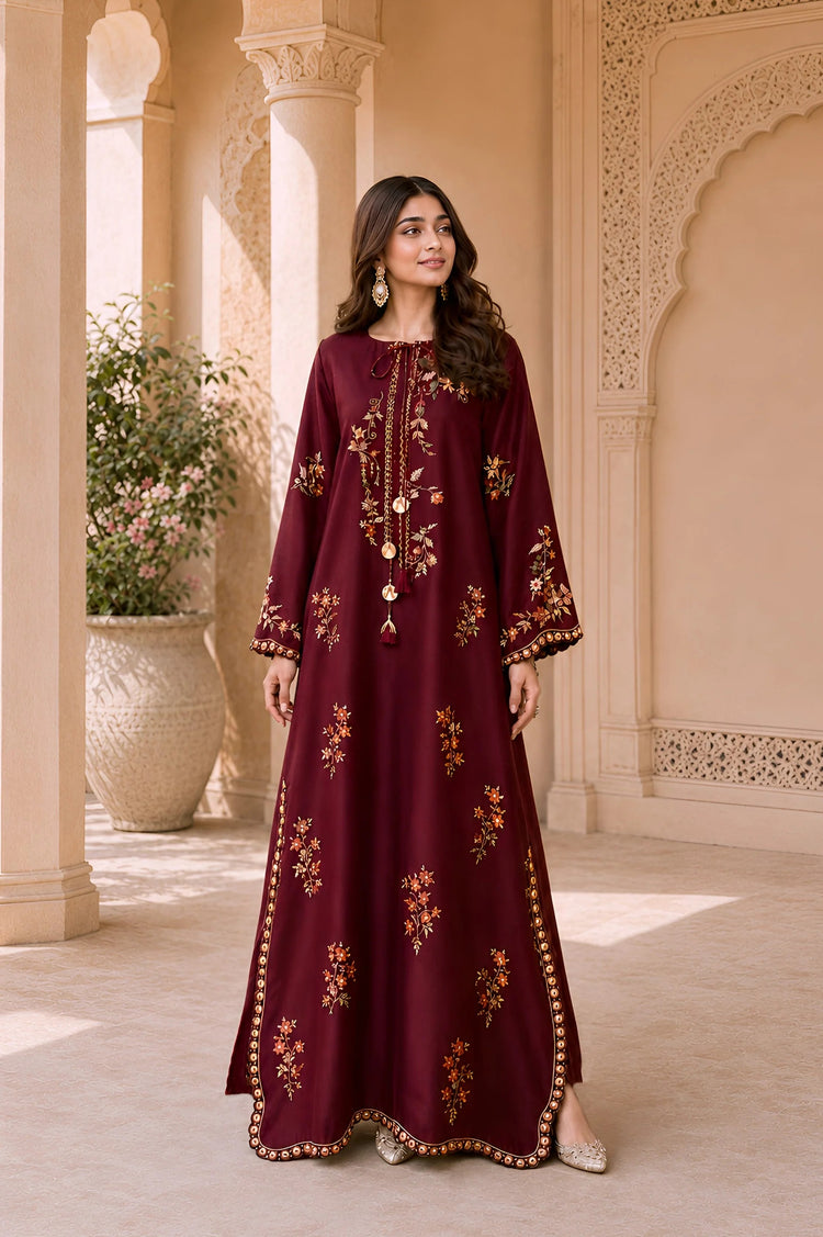 Maroon kaftan