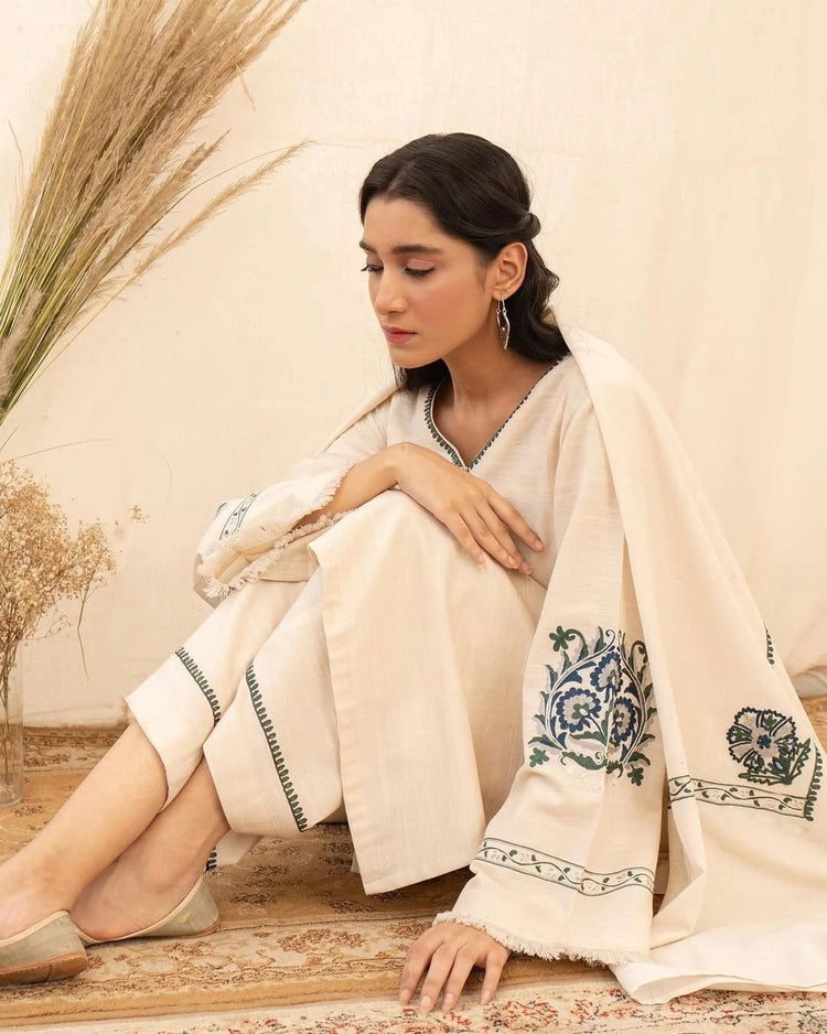 Ivory Leaf 3 piece