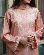 Peach Kurti 2pc